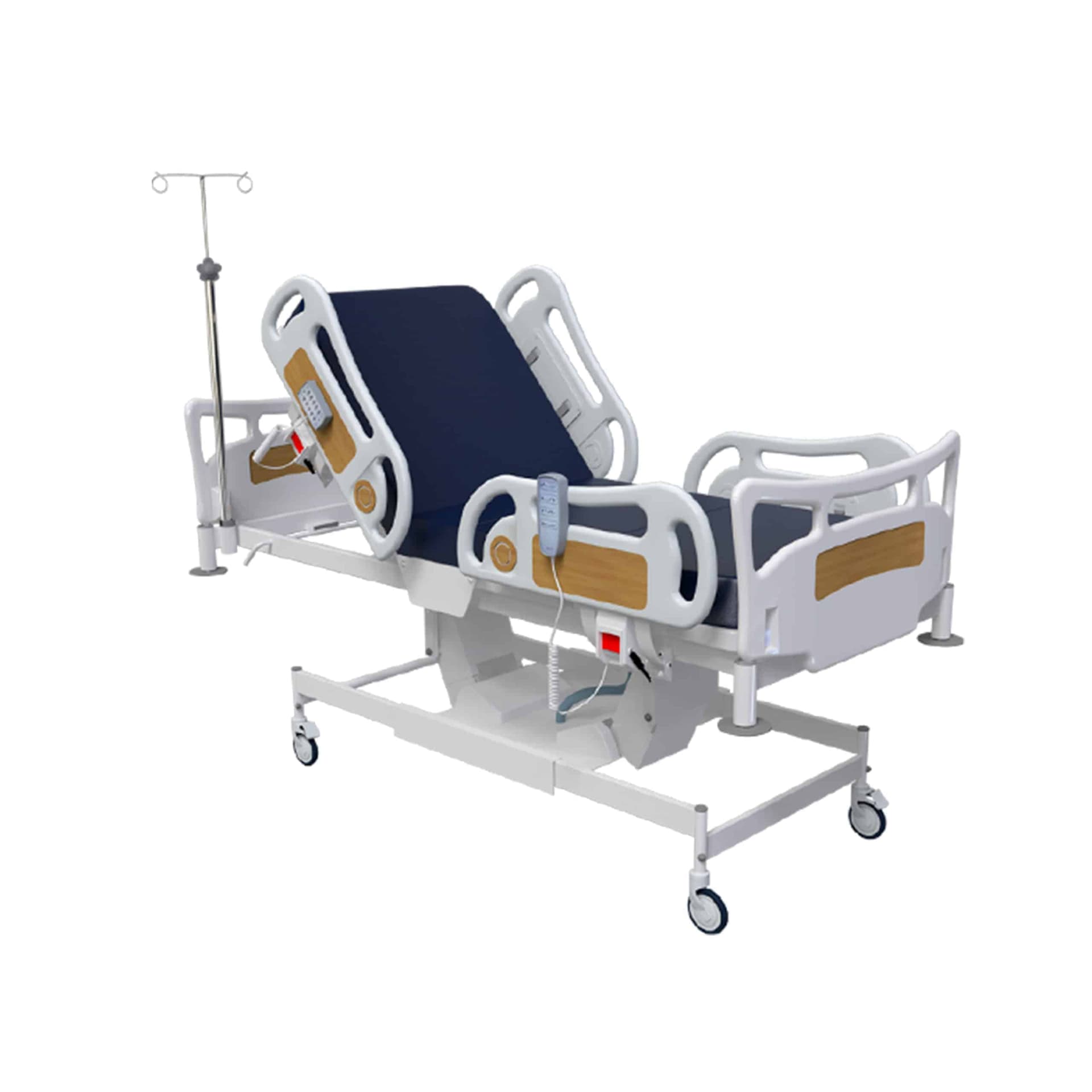 (ICU - 101) - Centralized control for castor locking ICU Bed