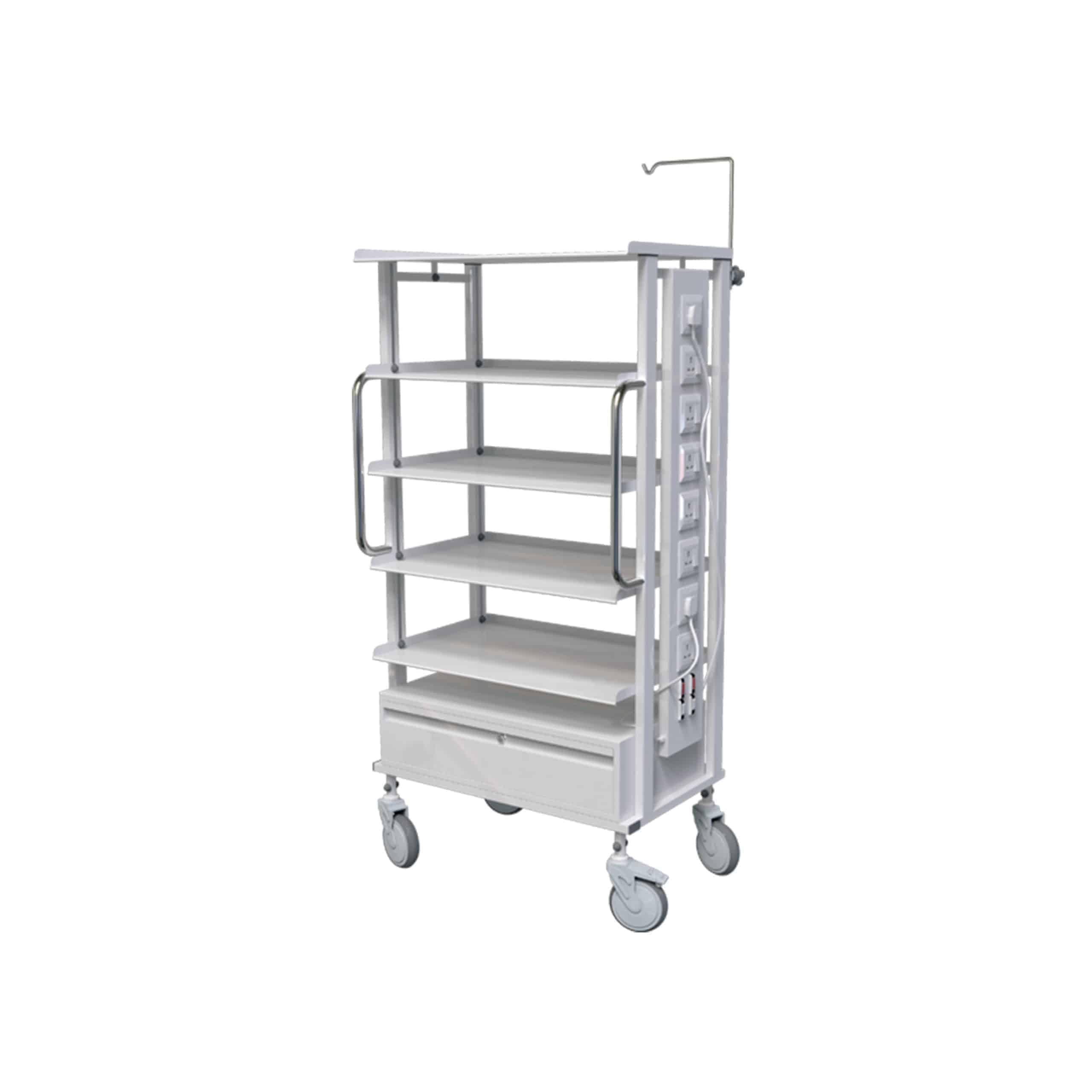 (MTR - 702) - Trolley with Four Adjustable Shelves