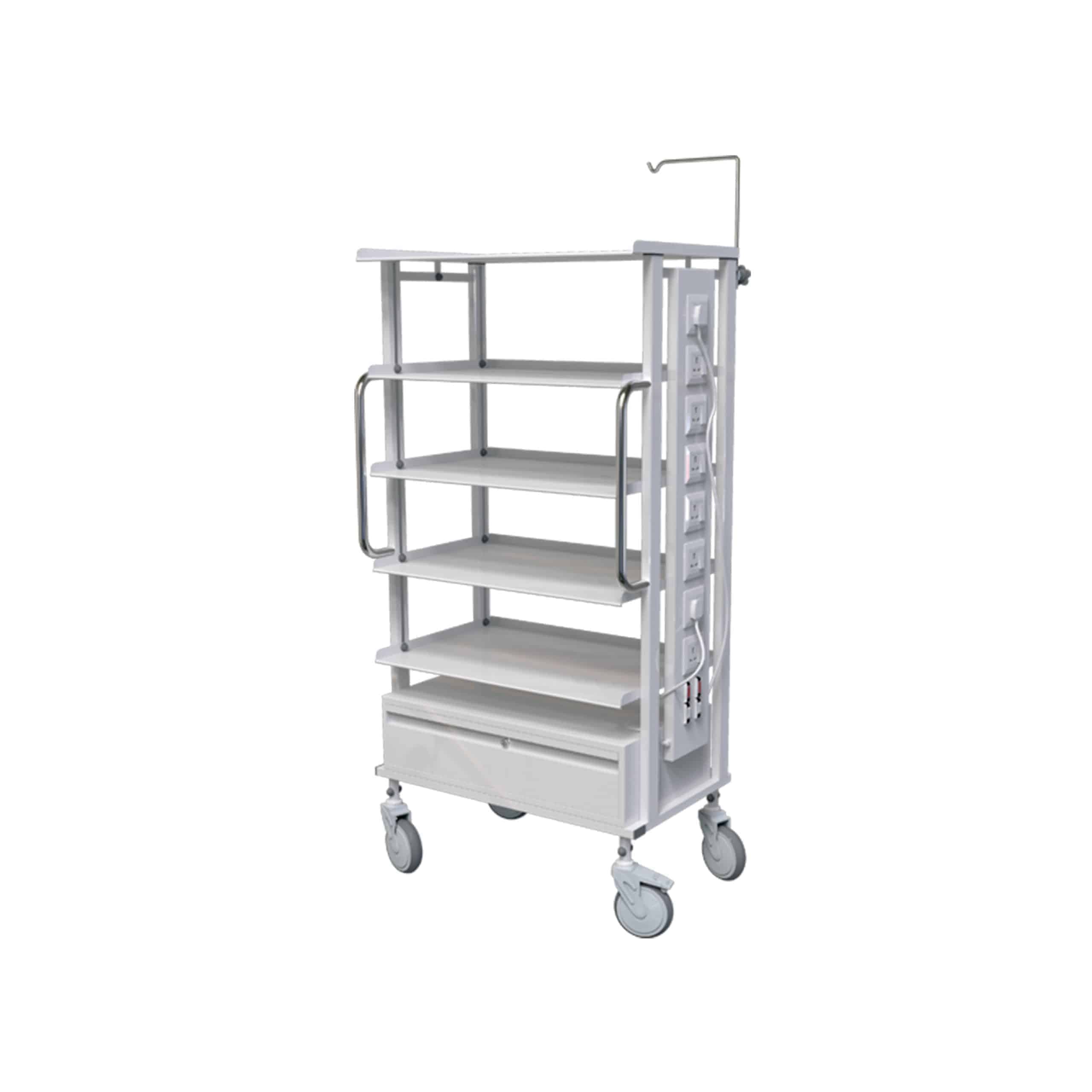 (MTR - 701) - Trolley with Four Adjustable Shelves