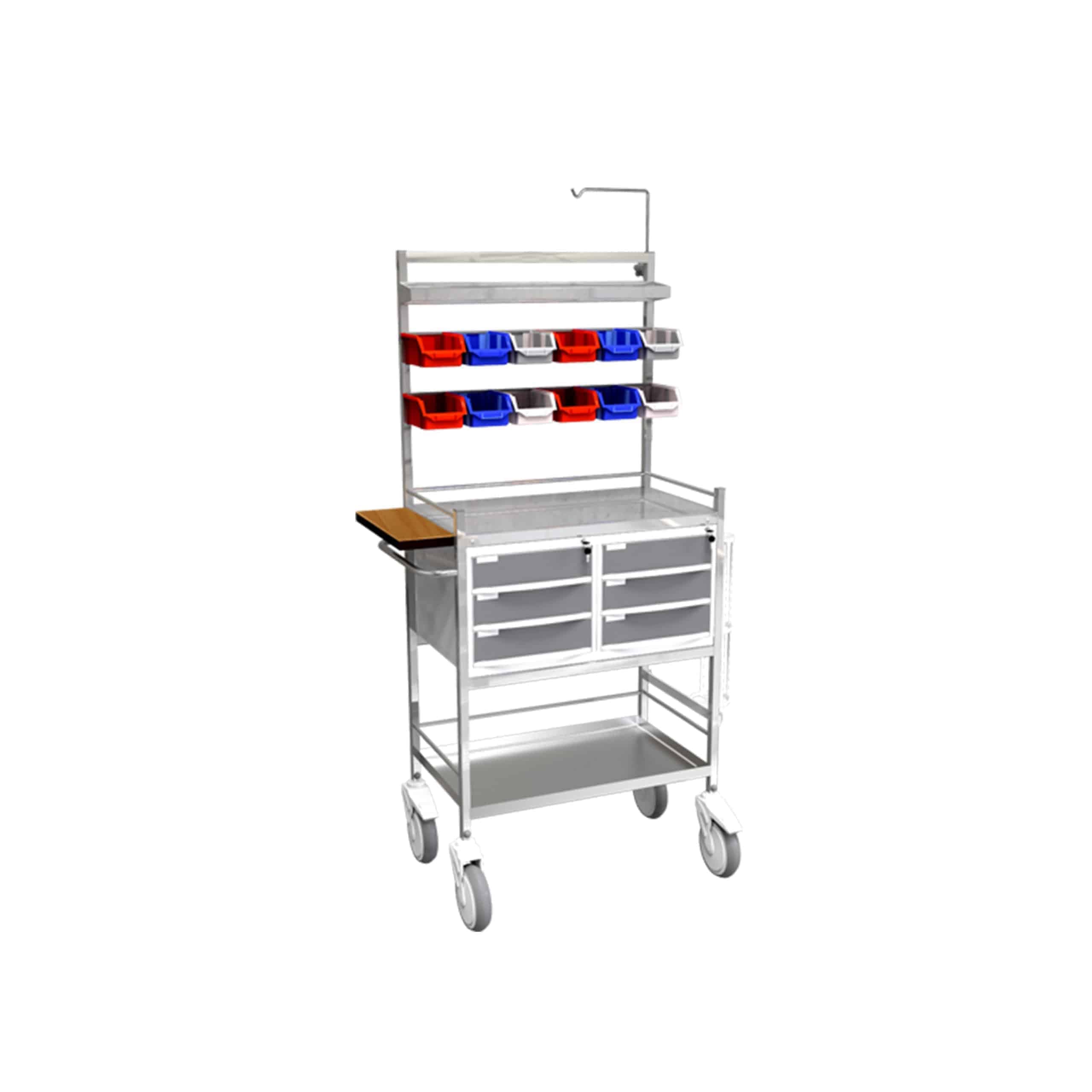 (ITR - 605) - Trolley with Stainless Steel Railing at 3 sides
