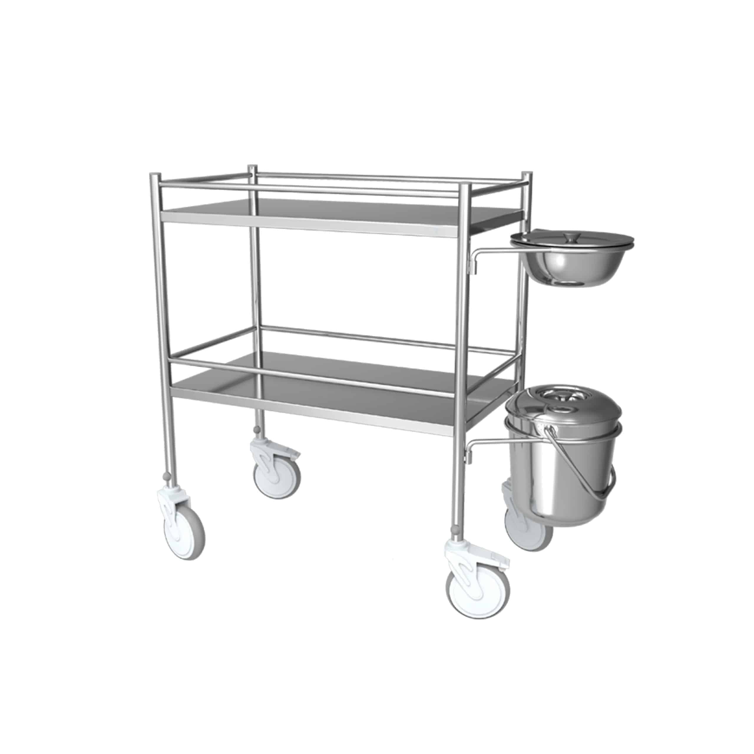 (ITR - 603) - Trolley with Stainless Steel Railing with Wash Basin